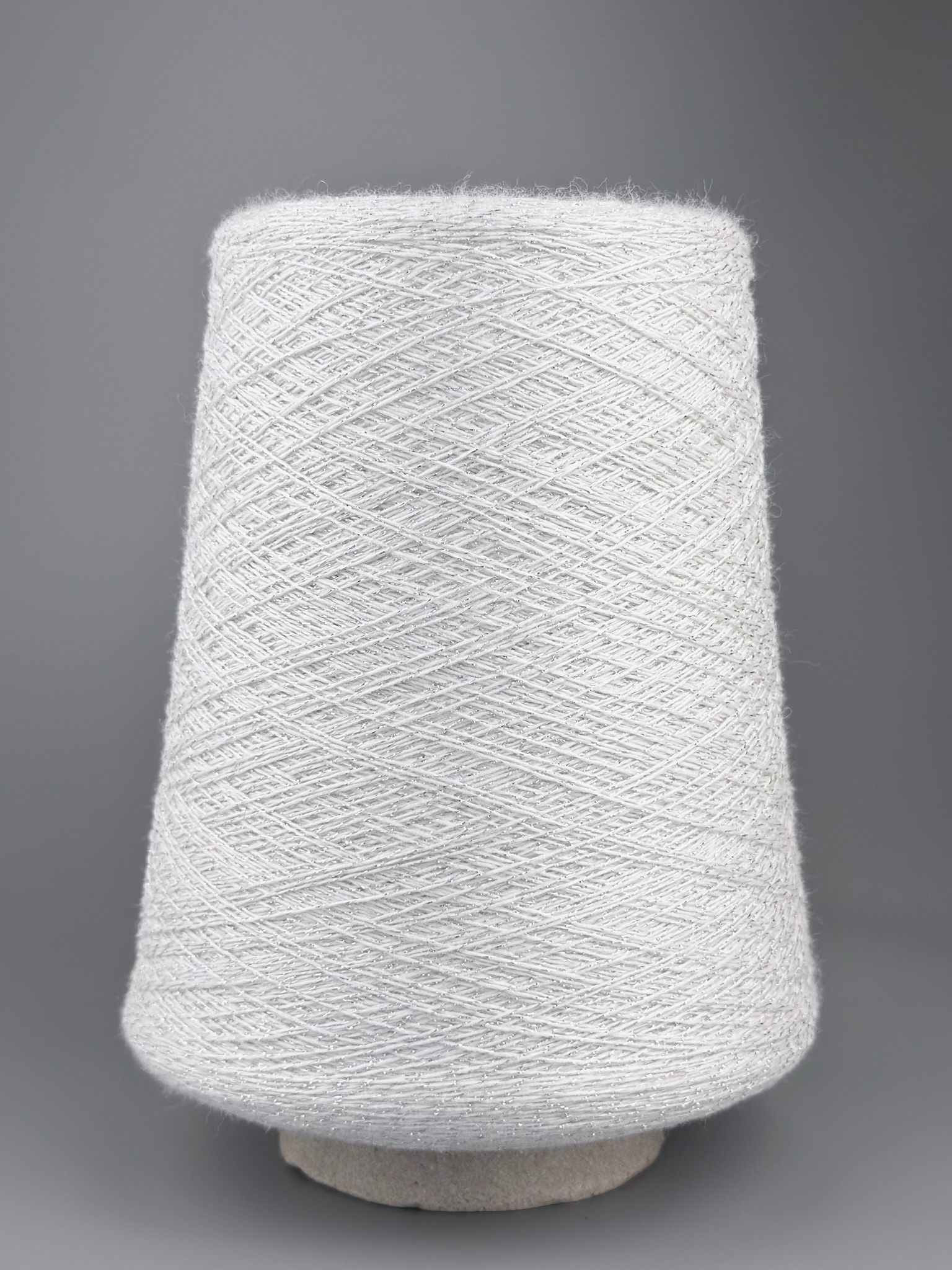 Gioiello Nm 1/15 – Filato con Cashmere, Merino, Viscosa e Lurex col. Bianco foto 2