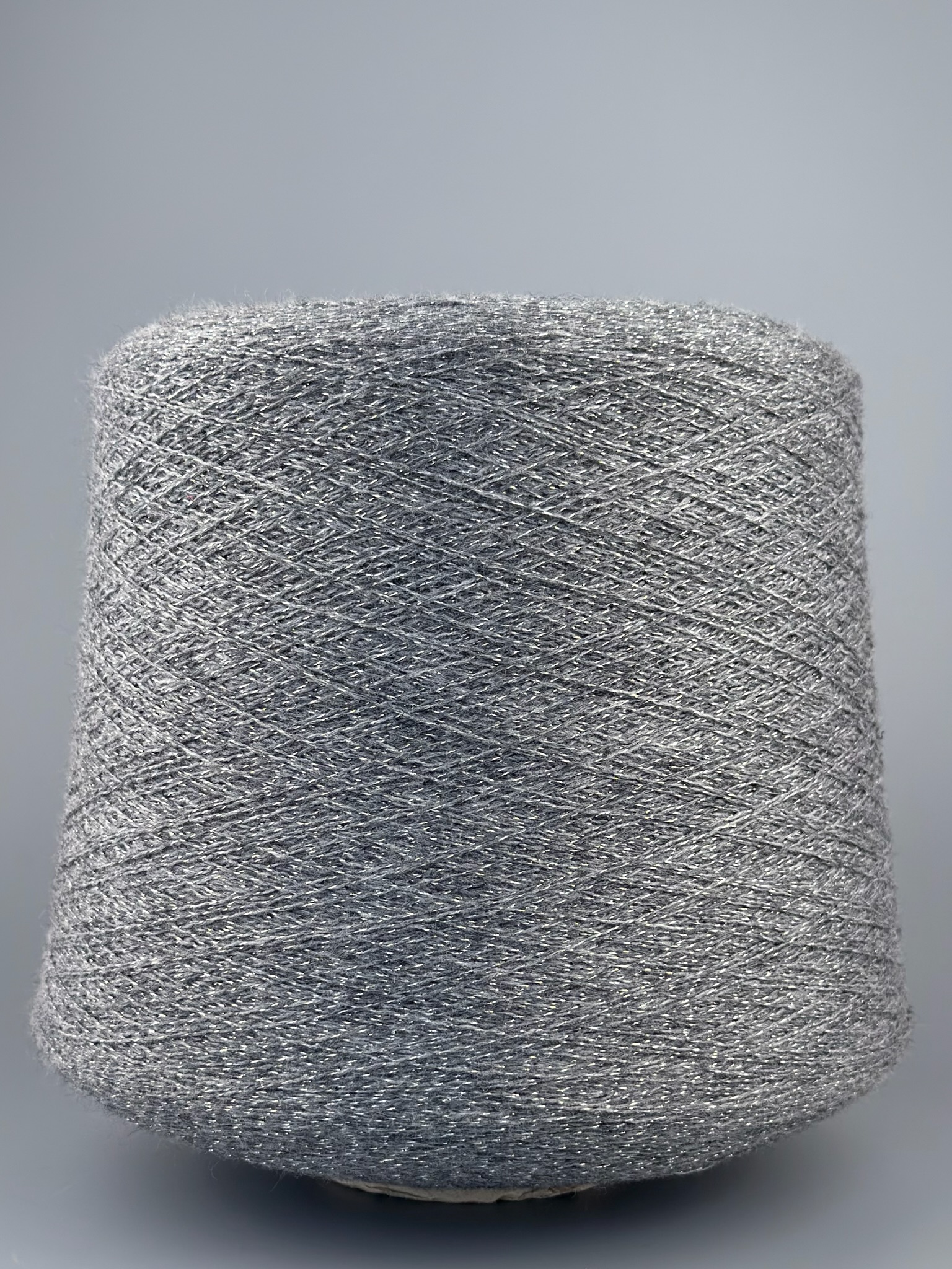 Gioiello Nm 1/15 – Garn mit Kaschmir, Merino, Viscose & Lurex col. Mittelgrau foto 2