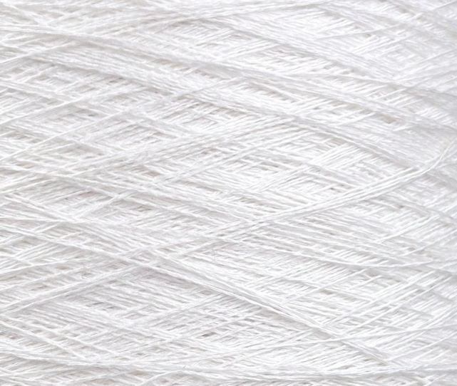 Manifattura Sesia Angel – 100 % Soie Schappe Mulberry 3000 m / 100 g col. Blanc (W0800)